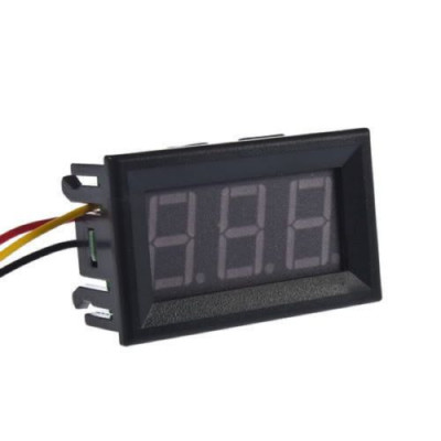 0-100V (99.9V) DC DIGITAL VOLTMETER PANEL DC .56 inch RED LED BIKE CAR 