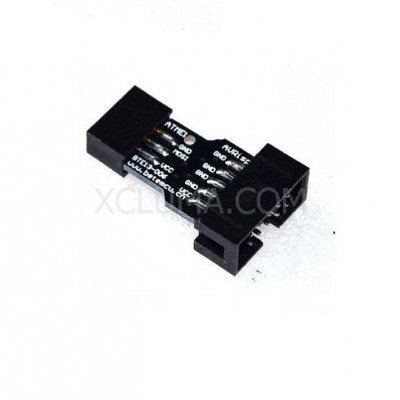 10 Pin to 6 Pin Adapter Board for AVRISP MKII USBASP STK500 High Quality