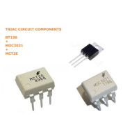 3PCS LOT X TRIAC BT136 + OPTOCOUPLER MOC3021 + MCT2E 