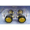 4Wd Robot Smart Car Chassis Kit Four Wheel Drive Dc 3V 5V 6V For Arduino
