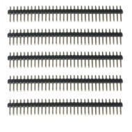 5 Pcs x 40 PIN MALE HEADER PIN 2.4MM MALE 5mm Long BERG STRIP PCB DIY 