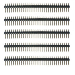 5 Pcs x 40 PIN MALE HEADER PIN 2.4MM MALE 5mm Long BERG STRIP PCB DIY 