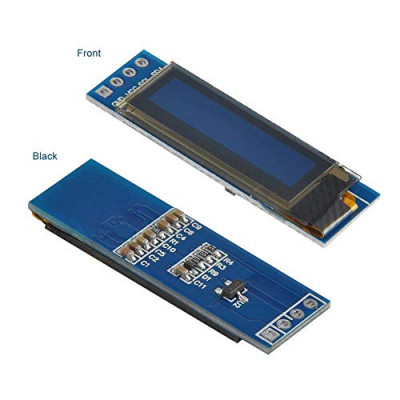 0. 91 Inch 128 x 32 IIC I2C Blue OLED LCD Display SSD1306 Driver DC 3. 3V 5V Module