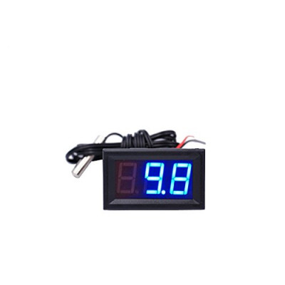 Blue LED Temperature Meter -50~110 Degree C Detector Sensor Probe 12V Digital Thermometer Monitor Tester