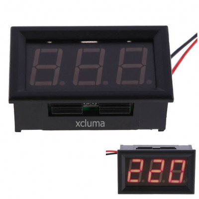 0. 56-Inch AC AC80-380V Two-Wire Digital Display AC Voltmeter, Red