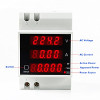 AC 200V to 450V AC 100Amp Digital AC Voltmeter Ammeter Power Meter apprent Meter Power Factor 5 in 1 DIN Rail Single Three Phase AC 200V to 450V AC 100Amp Digital AC Voltmeter Ammeter Power Meter apprent Meter Power Factor 5 in 1 DIN Rail Single Three Phase