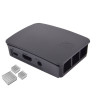 Case for Raspberry PI (Comptaible for Raspberry PI 3 Model B Only) Black with Heatsink