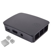 Case for Raspberry PI (Comptaible for Raspberry PI 3 Model B Only) Black with Heatsink