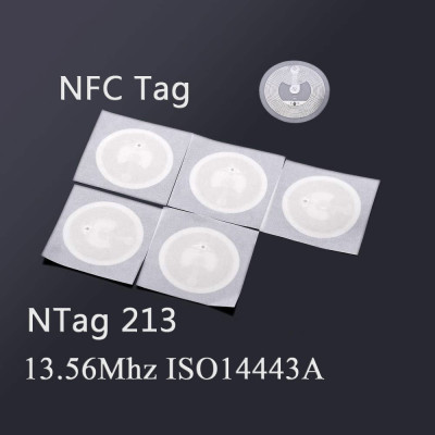 5 Piece x NFC Tag Ntag213 Sticker 25mm Stickers 13. 56Mhz Iso14443A Nfc Tags for All NFC Enabled Phone