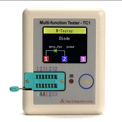 TFT Diode Triode Capacitance Meter LCR ESR NPN PNP Mosfet LCR-TC1 3.5inch TFT Muiltmeter Transistor Tester tools Kit Set