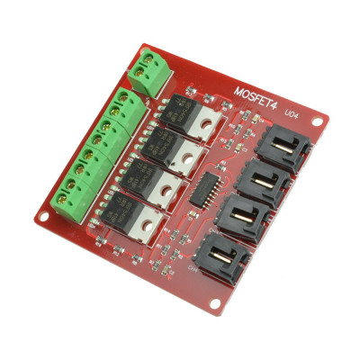 4 Channel Way Route Mosfet Button IRF540 V4.0+ Mosfet Switch Module for Arduino DC Motor Drive Dimmer Relay Board