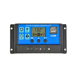 USB Solar Charge Controller Regulator 12V / 24V Auto Switch with LCD Display (10 Amp) USB Solar Charge Controller Regulator 12V / 24V Auto Switch with LCD Display (10 Amp)
