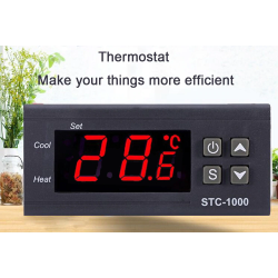 STC-1000 12V LCD Digital Thermostat Temperature Control dual Relay HOT and COLD