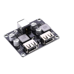 Regulador Voltaje Constante Usb Lm2596s 12-24V a 5V 5A con Plug - yorobotics