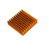  Aluminum Radiator IC Heat Sink Heat Sink 40 x 40 mm x 11 mm Gold