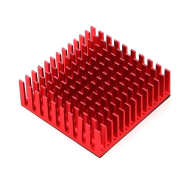  Aluminum Radiator IC Heat Sink Heat Sink 40 x 40 mm x 11 mm Red