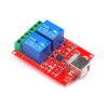 5V USB Control Switch 2 Channel Relay Module Computer PC