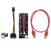 VER009S PCI Express PCIE 1X to 16X Extender 1M 0.6M USB 3.0 Cable SATA to 6Pin Power for Video Card