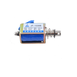 JF-1039B DC 24V 25N 10mm Stroke Push-Pull Type DC Solenoid Electromagnet Linear Motion