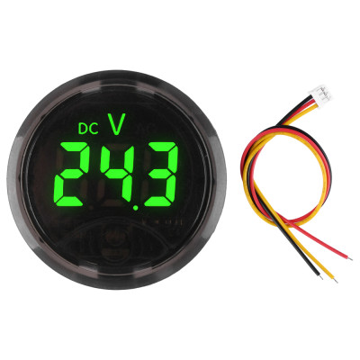DC 0-120V LED Digital Display Round Three Wire Panel Voltage Meter DC 0-120V LED Digital Display Round Three Wire Panel Voltage Meter