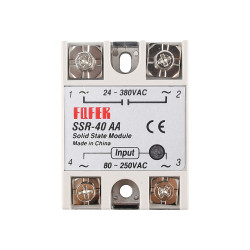 Solid State Relay SSR-40AA 40A 80-250V AC TO 24-380V AC SSR 40AA