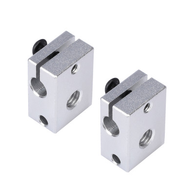 3D Printer V6 Aluminium Heater Block Hot End Heating Block 3D Printer V6 Aluminium Heater Block Hot End Heating Block