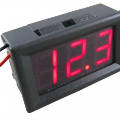 DC 4.5-30V Voltmeter 3 LED-Digital Display Volt Voltage Meter