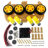 4Wd Robot Smart Car Chassis Kit Four Wheel Drive Dc 3V 5V 6V For Arduino