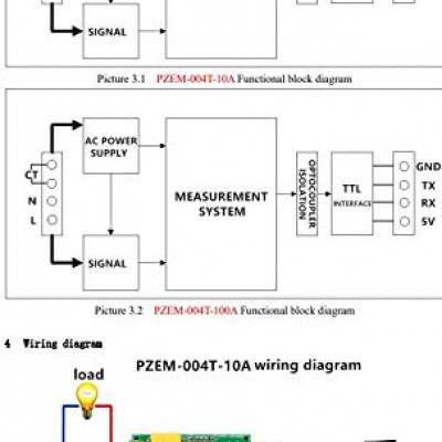 PZEM-004T PZEM 004T v3.0 with case AC 80~260V 100A Power Energy amp Voltage Monitor Meter Communication Module with CT Coil