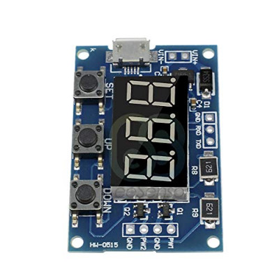 Micro USB 2 Channel Adjustable PWM Signal Generator Duty Cycle Pulse Frequency Module Dual Way Digital LED Display DC 5V 12V 24V