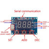 Micro USB 2 Channel Adjustable PWM Signal Generator Duty Cycle Pulse Frequency Module Dual Way Digital LED Display DC 5V 12V 24V