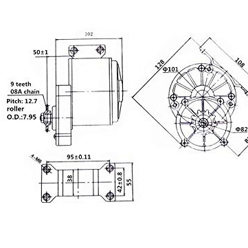 MY1016Z2 24V 250W Electric Motor for E-Bike, Electric Tricycle ,DIY EBike Project MY1016Z2 24V 250W Electric Motor for E-Bike, Electric Tricycle ,DIY EBike Project