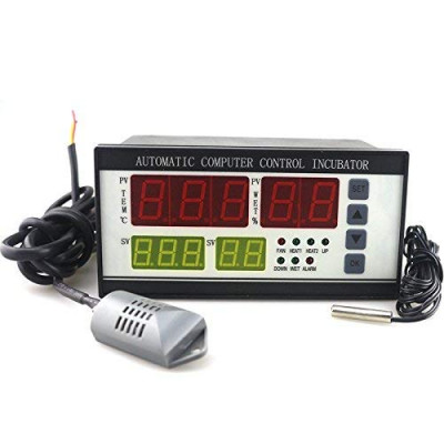 XM-18 Digital Automatic Small Egg Incubator Thermostat Controller with Temperature and Humidity Sensor Double Circuit