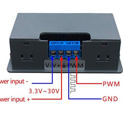 Signal Generator 3.3V-30V PWM Pulse Frequency Duty Cycle Adjustable Module 1Hz to 150Khz LCD Display with Adjusting Knob