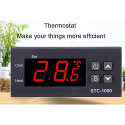 STC-1000 220V AC LCD Digital Thermostat Temperature Control Dual Relay HOT and Cold STC-1000 220V AC LCD Digital Thermostat Temperature Control Dual Relay HOT and Cold