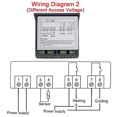 STC-1000 220V AC LCD Digital Thermostat Temperature Control Dual Relay HOT and Cold