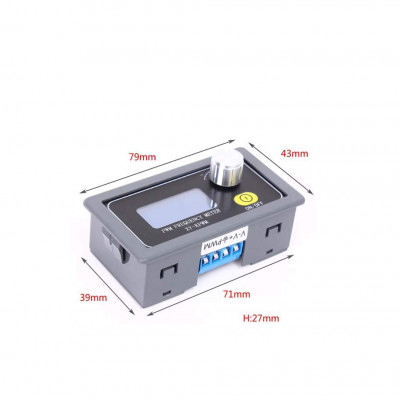 XY-KPWM PWM Signal Generator 1 Channel 1Hz-150KHz PWM Pulse Frequency Duty Cycle Adjustable Module LCD Display ON Off Button