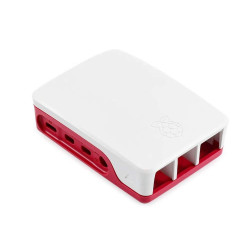 case case for Raspberry Pi 4 Pi4 Two-Part ABS Construction Red White