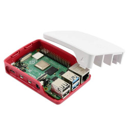 case case for Raspberry Pi 4 Pi4 Two-Part ABS Construction Red White case case for Raspberry Pi 4 Pi4 Two-Part ABS Construction Red White