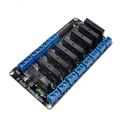 8 Channel 5V DC SSR Solid State Relay Module Low level trigger 250V 2A
