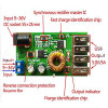 DC-DC Power Supply Module 24V/12V to 5V 5A Converter 4 USB Fast Charging