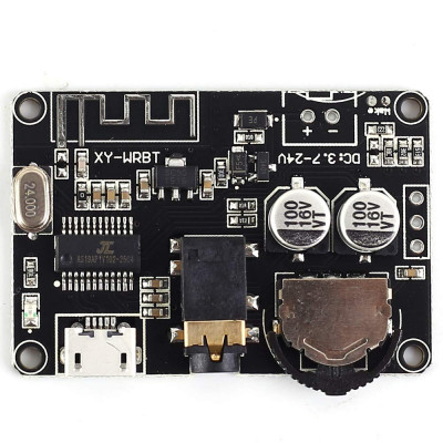 Bluetooth 5.0 Bluetooth stereo audio decoder board modules wide voltage adjustable volume speaker amplifier XY-WRBT