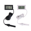Digital Mini Aquarium Thermometer Hygrometer LCD Humidity Meter temperature meter instruments Fridge - Black