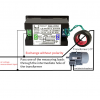 6 in 1 Energy Meter, 80V-300V AC 100A Power Meter Voltage Current Power Factor Active KWH