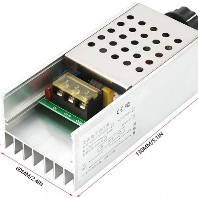 6000W AC 220V SCR Electric Voltage Regulator Dimmer Motor Speed Control Dimmer Thermostat
