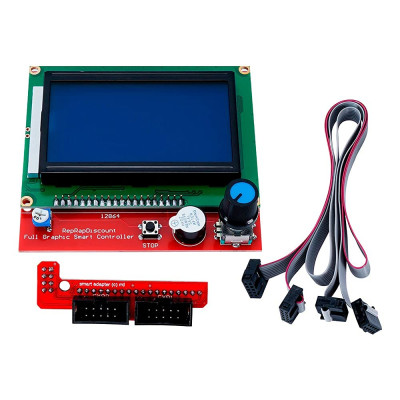 RAMPS1.4 LCD 12864 LCD control panel Reprap 2004 LCD Control board Smart Adapter