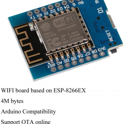 D1 Mini ESP8266 NodeMcu 4M Bytes Lua WiFi Development Board Base