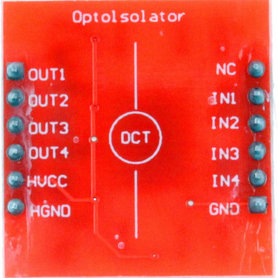 TLP281 4-channel optocoupler isolation module high and low level expansion board