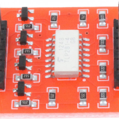 TLP281 4-channel optocoupler isolation module high and low level expansion board