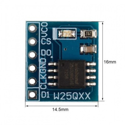 W25Q32 32Mbit 4MByte large capacity FLASH storage module SPI interface storage module